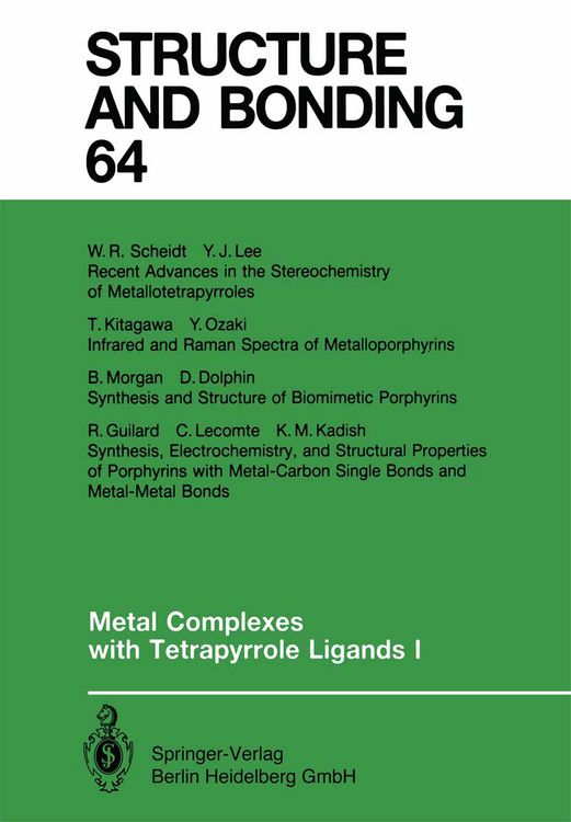 Produktbild: Metal Complexes with Tetrapyrrole Ligands I