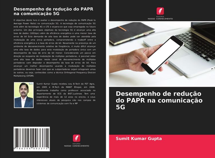 Produktbild: Desempenho de redu&ccedil;&atilde;o do PAPR na comunica&ccedil;&atilde;o 5G