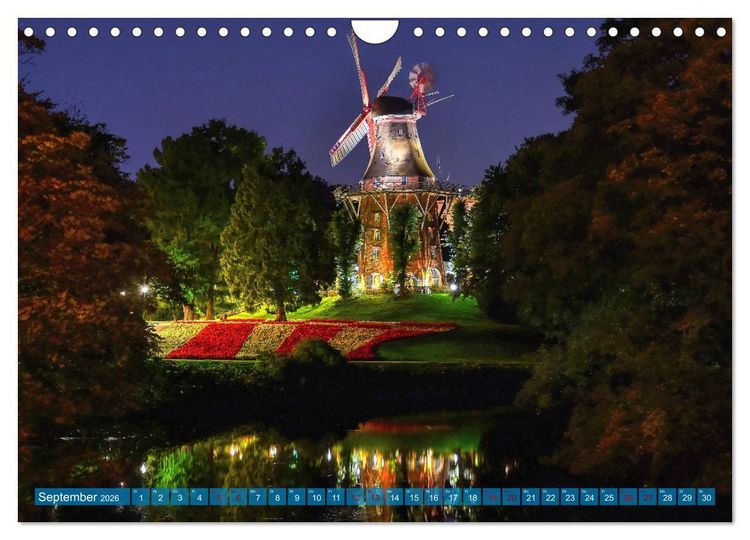 Produktbild: Kalender Hansestadt Bremen a. d. Weser, 2026 (Wandkalender 2026 DIN A4 quer), CALVENDO Monatskalender