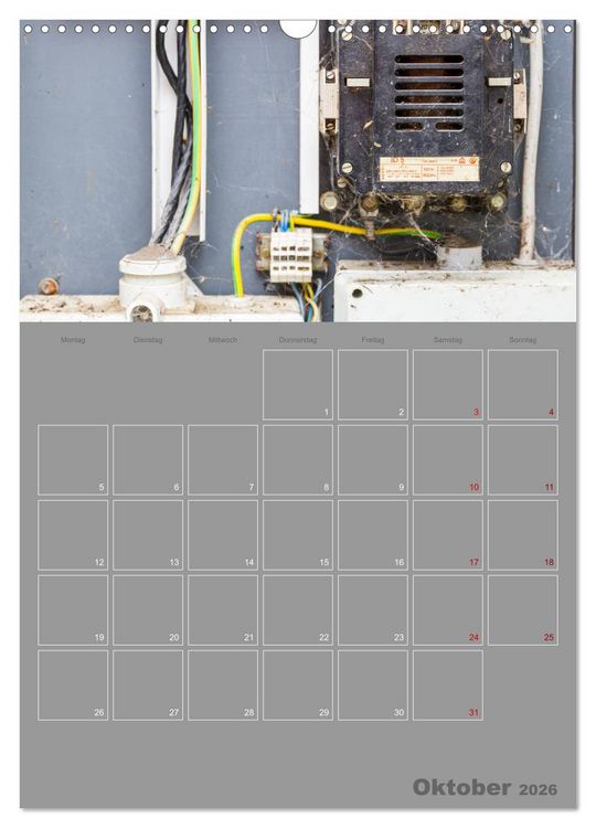 Produktbild: Brandgef&auml;hrliche elektrische Anlagen (Wandkalender 2026 DIN A3 hoch), CALVENDO Monatskalender