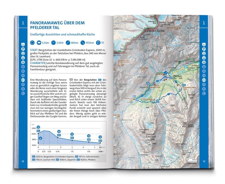 Produktbild: KOMPASS Wanderf&uuml;hrer Meran und Umgebung, Passeiertal, Texelgruppe, Ultental, 60 Touren mit Extra-Tourenkarte