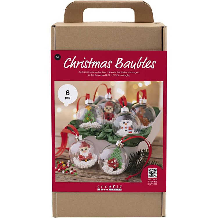 Produktbild: Creativ Company DIY Sets Fuse Beads Kreativ Set Weihnachtskugeln, Perlen, Kreativ Box
