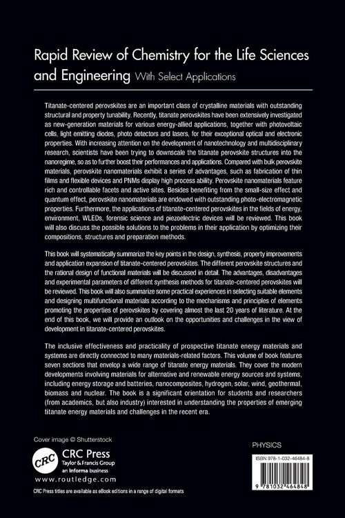 Produktbild: Paradigms of Titanate Centered Energy Materials