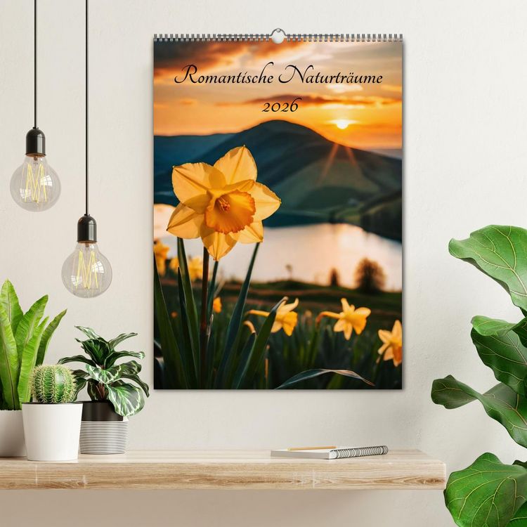 Produktbild: Romantische Naturtr&auml;ume (Wandkalender 2026 DIN A2 hoch), CALVENDO Monatskalender