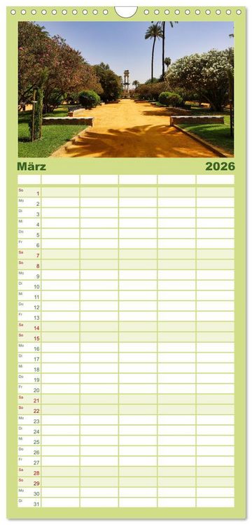 Produktbild: Familienplaner 2026 - Sevilla, eine der sch&ouml;nsten St&auml;dte der Welt mit 5 Spalten (Wandkalender, 21 x 45 cm) CALVENDO