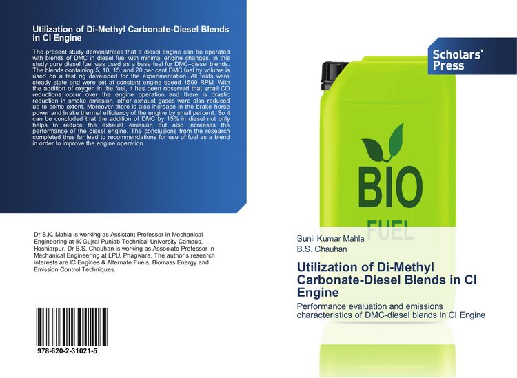 Produktbild: Utilization of Di-Methyl Carbonate-Diesel Blends in CI Engine