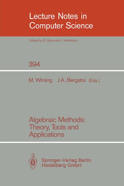 Produktbild: Algebraic Methods: Theory, Tools and Applications