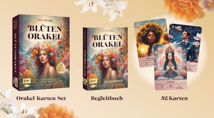 Produktbild: Orakel-Kartenset: Bl&uuml;tenorakel | Nutze die faszinierende Energie der Blumen und sp&uuml;re die Kraft der Natur