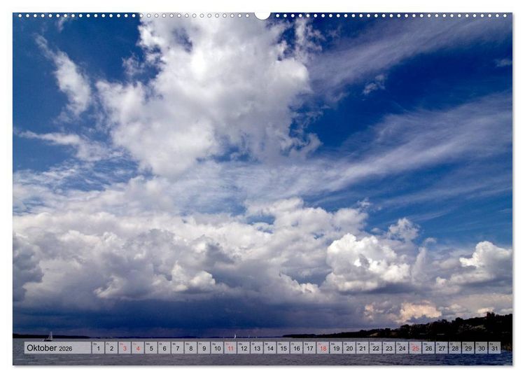 Produktbild: Wolken - Die Gesichter des Himmels (hochwertiger Premium Wandkalender 2026 DIN A2 quer), Kunstdruck in Hochglanz