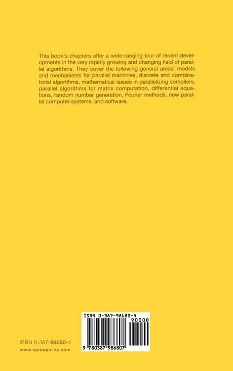 Produktbild: Algorithms for Parallel Processing