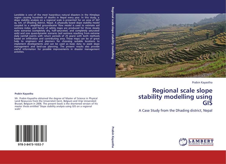 Produktbild: Regional scale slope stability modelling using GIS
