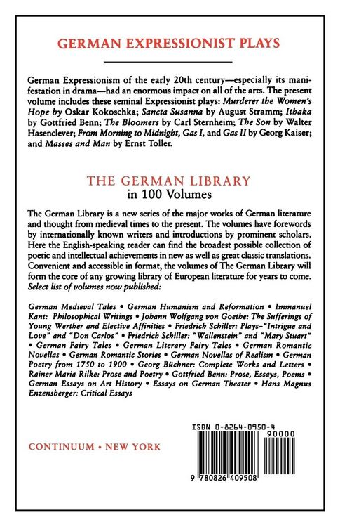 Produktbild: German Expressionist Plays