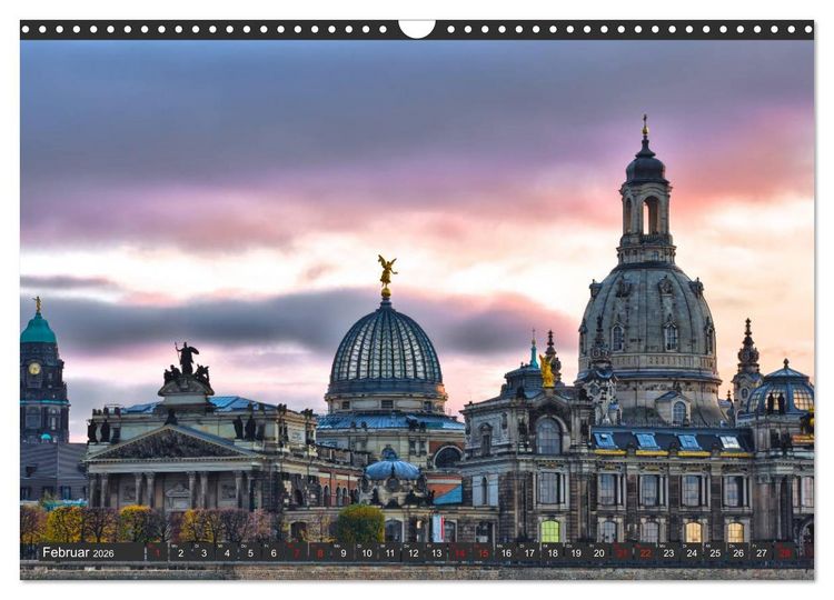 Produktbild: Dresden - Die Frauenkirche (Wandkalender 2026 DIN A3 quer), CALVENDO Monatskalender