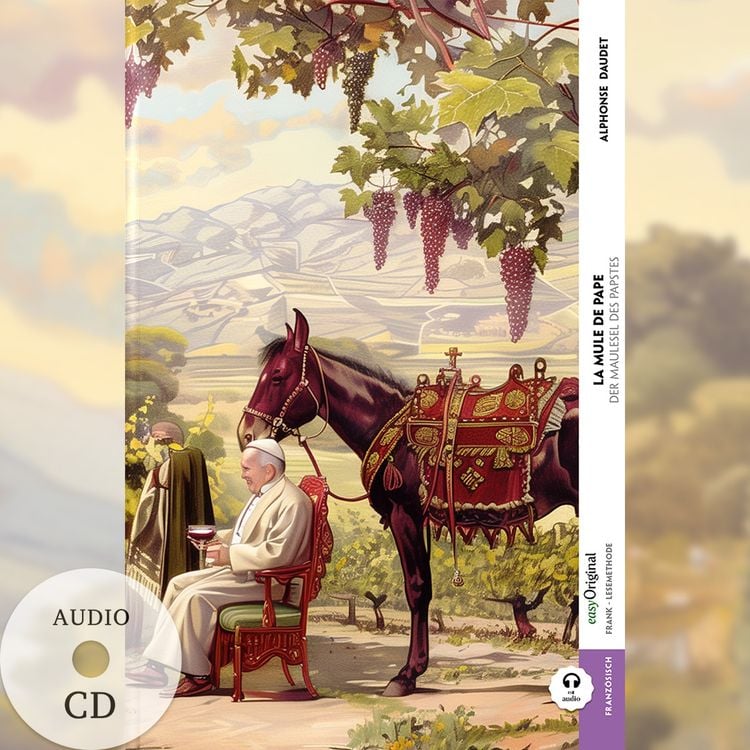 Produktbild: La mule du pape / Der Maulesel des Papstes (Buch + Audio-CD) - Frank-Lesemethode - Kommentierte zweisprachige Ausgabe Französisch-Deutsch