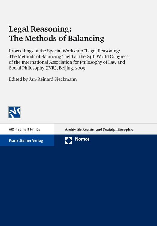 Produktbild: Legal Reasoning: The Methods of Balancing