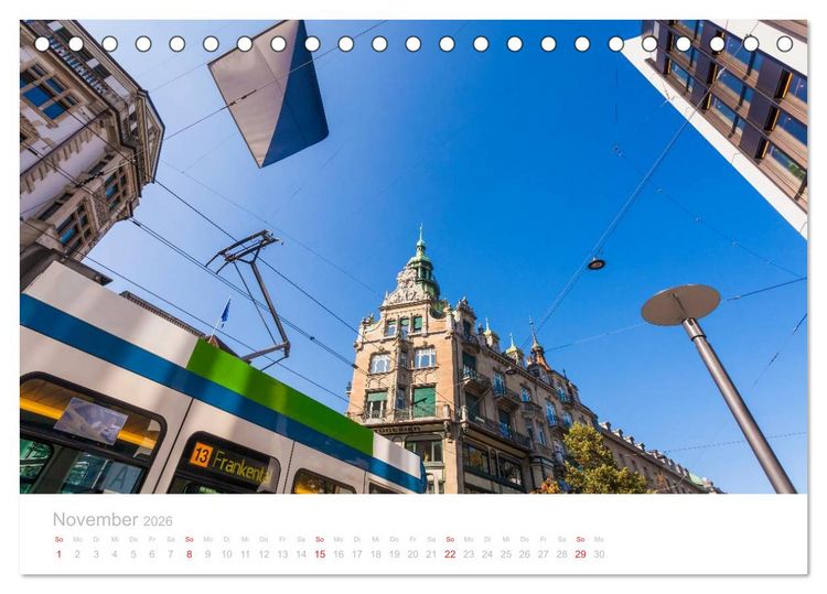 Produktbild: Z &Uuml; R I C H Impressionen (Tischkalender 2026 DIN A5 quer), CALVENDO Monatskalender
