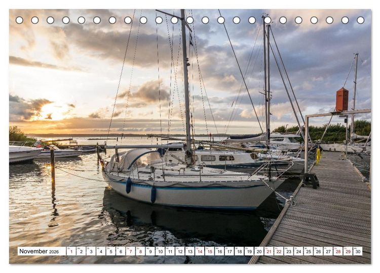 Produktbild: Faszination Segeln - An der Flensburger F&ouml;rde (Tischkalender 2026 DIN A5 quer), CALVENDO Monatskalender