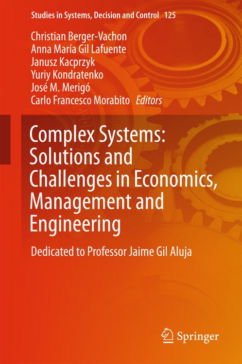Produktbild: Complex Systems: Solutions and Challenges in Economics, Management and Engineering