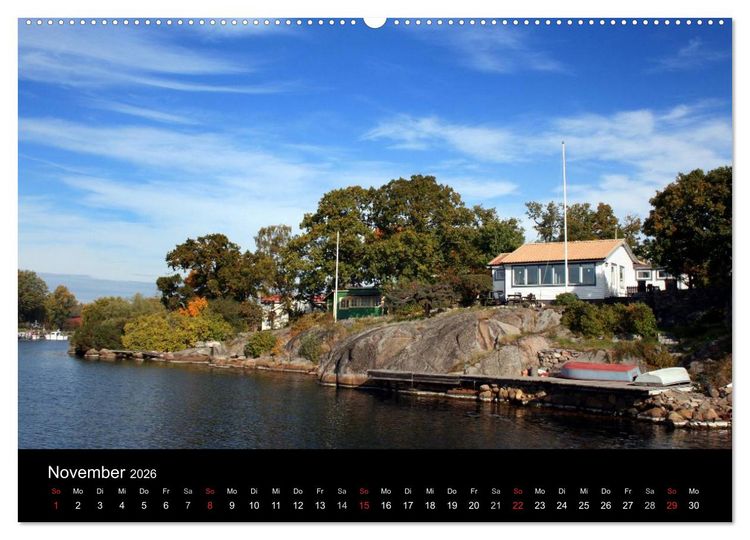 Produktbild: S&uuml;dschwedens Sch&auml;renk&uuml;ste (Wandkalender 2026 DIN A2 quer), CALVENDO Monatskalender