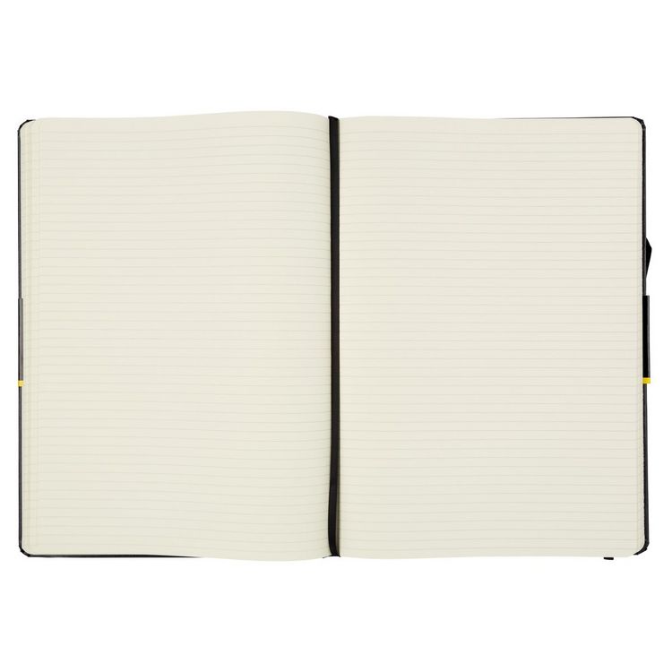 Produktbild: Idena Notizbuch 80g/m&sup2; liniert schwarz DIN A4 192 Seiten