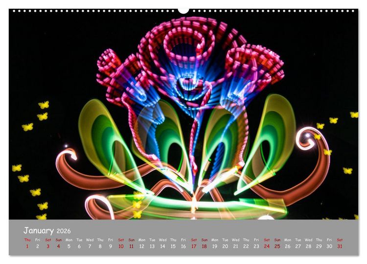 Produktbild: Light is Life and Fun (Wall Calendar 2026 DIN A2 landscape), CALVENDO 12 Month Wall Calendar