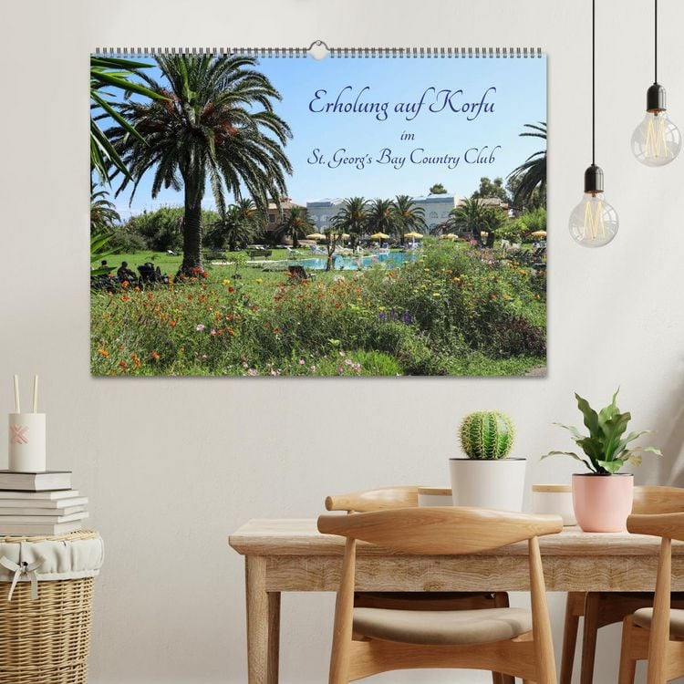 Produktbild: Erholung auf Korfu im St. Georg's Bay Country Club (Wandkalender 2026 DIN A2 quer), CALVENDO Monatskalender