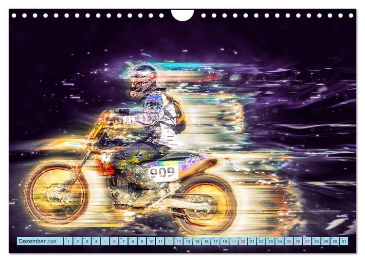 Produktbild: Motocross - extrem cool (Wandkalender 2026 DIN A4 quer), CALVENDO Monatskalender