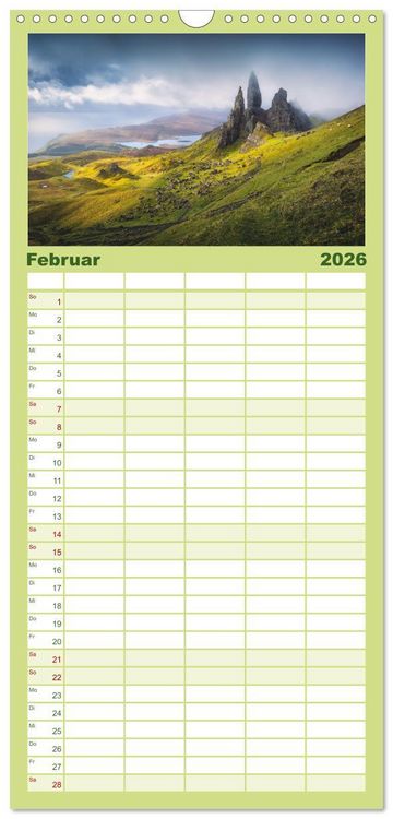 Produktbild: Familienplaner 2026 - Faszinierendes Europa mit 5 Spalten (Wandkalender, 21 x 45 cm) CALVENDO