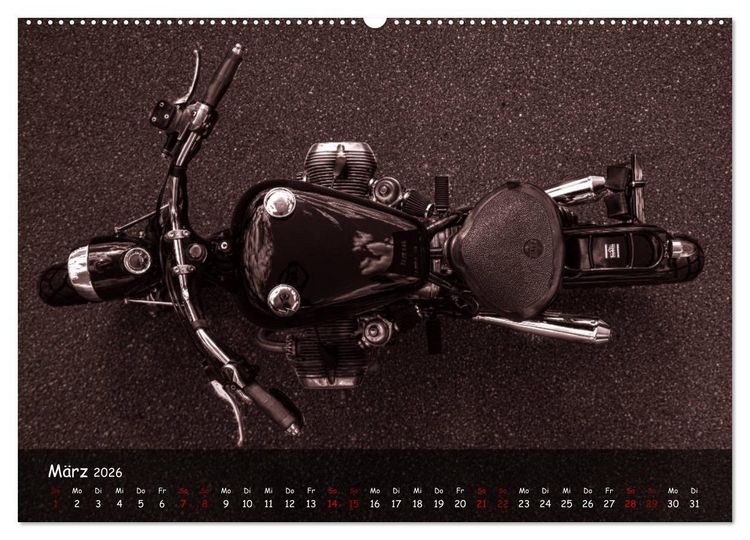 Produktbild: Custombikes 2026 (hochwertiger Premium Wandkalender 2026 DIN A2 quer), Kunstdruck in Hochglanz