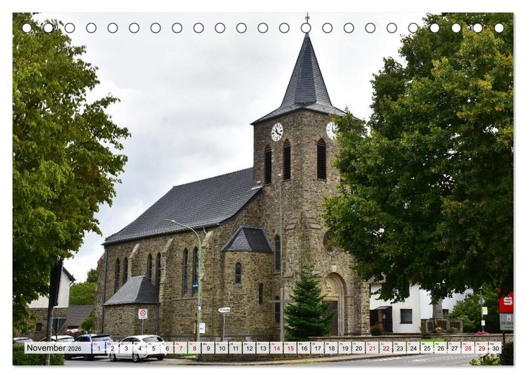 Produktbild: Kirchen und Kapellen rund um Simmerath (Tischkalender 2026 DIN A5 quer), CALVENDO Monatskalender