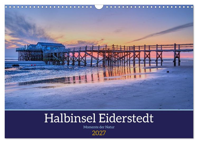 Produktbild: Halbinsel Eiderstedt - Momente der Natur (Wandkalender 2027 DIN A3 quer), CALVENDO Monatskalender