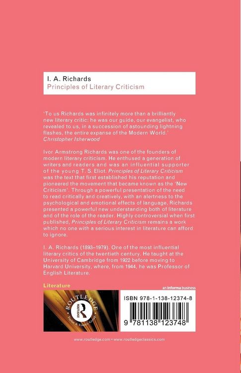 Produktbild: Principles of Literary Criticism