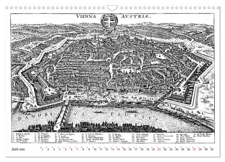 Produktbild: TU FELIX AUSTRIA - Wien in alten Ansichten (Wandkalender 2026 DIN A3 quer), CALVENDO Monatskalender