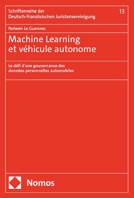 Produktbild: Machine Learning et v&eacute;hicule autonome