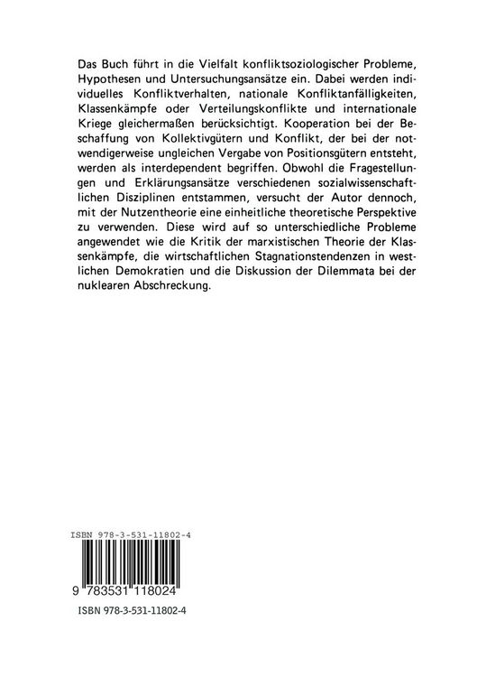 Produktbild: Konfliktforschung