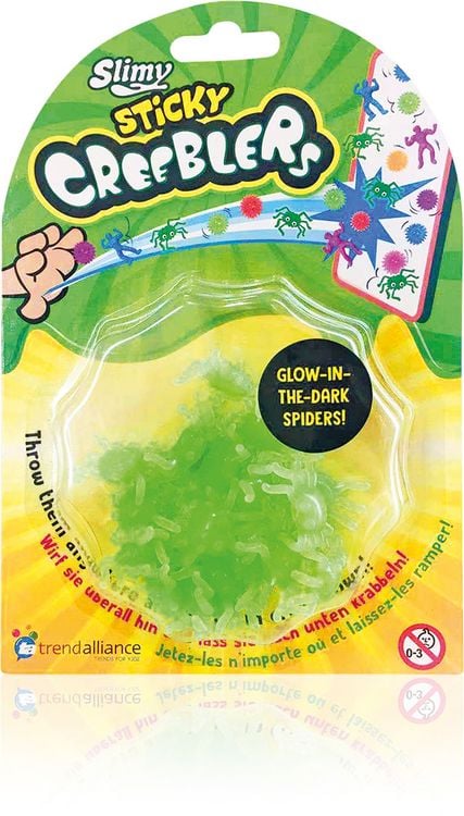 Produktbild: Slimy Sticky Creeblers - 36 Blister - je 12 Stk. 3fach sort.