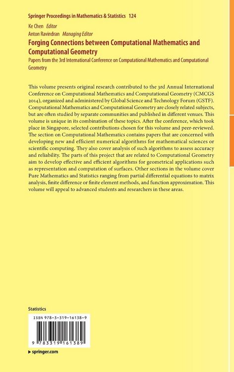 Produktbild: Forging Connections between Computational Mathematics and Computational Geometry