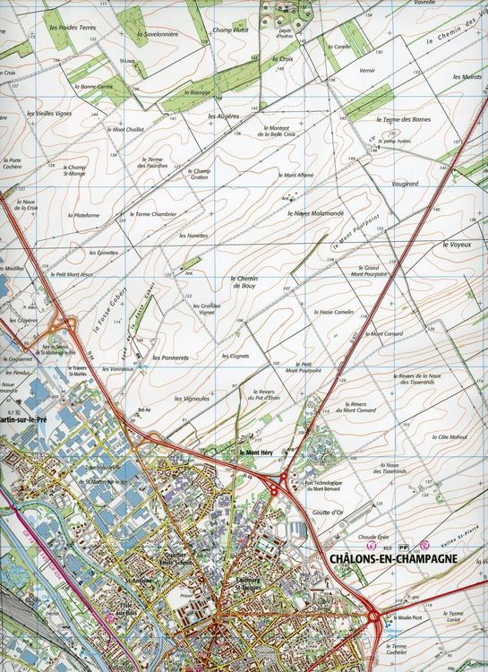 Produktbild: Ch&acirc;lons-en-Champagne.Suippes 1:25 000