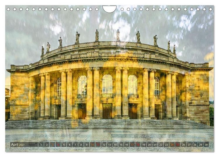 Produktbild: Experimentelle Fotografie - Schl&ouml;sser und Parks in Stuttgart (Wandkalender 2027 DIN A4 quer), CALVENDO Monatskalender