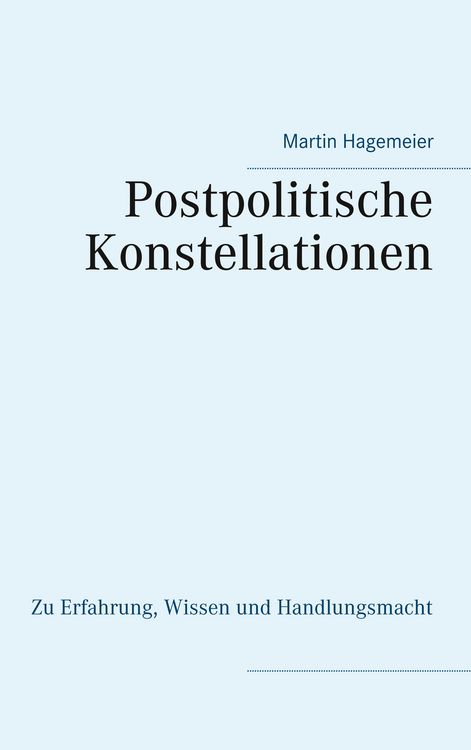 Produktbild: Postpolitische Konstellationen