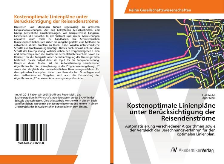 Produktbild: Kostenoptimale Linienpl&auml;ne unter Ber&uuml;cksichtigung der Reisendenstr&ouml;me