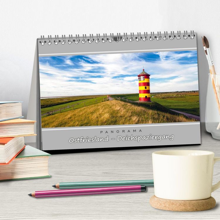Produktbild: Ostfriesland - Deichspaziergang (Tischkalender 2026 DIN A5 quer), CALVENDO Monatskalender