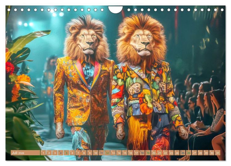 Produktbild: Tiere wollen Spa&szlig; - Humorwerke (Wandkalender 2026 DIN A4 quer), CALVENDO Monatskalender