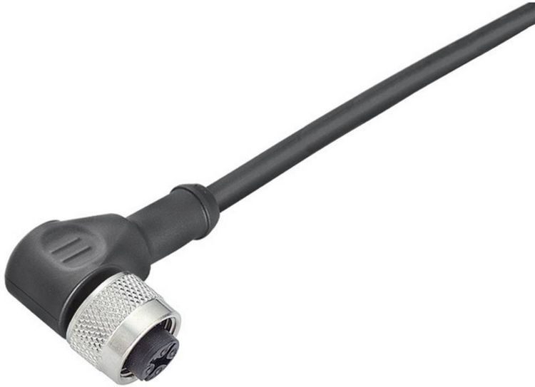 Produktbild: binder 79-3434-35-04 Sensor-/Aktor-Steckverbinder, konfektioniert M12 Buchse, gewinkelt 5.00 m Polzahl Sensoren: 3 1 St.