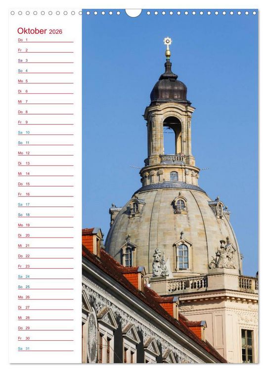 Produktbild: Frauenkirche Dresden (Wandkalender 2026 DIN A3 hoch), CALVENDO Monatskalender