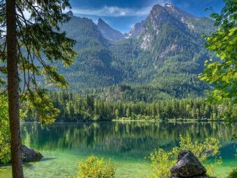 Produktbild: CALVENDO Puzzle Magischer Moment am Hintersee | 1000 Teile Lege-Gr&ouml;&szlig;e 64x48cm Foto-Puzzle f&uuml;r gl&uuml;ckliche Stunden