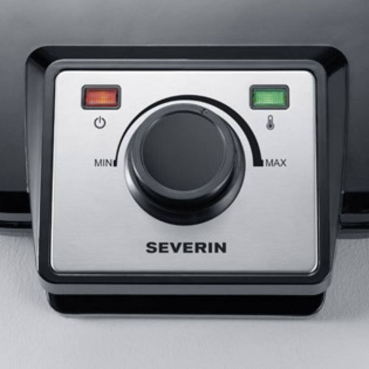 Produktbild: Severin WA 2106 Doppel-Waffeleisen mit manueller Temperatureinstellung Schwarz