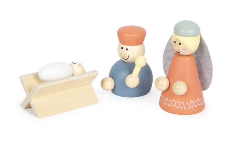 Produktbild: Spielset Holzkrippe Weihnachtsgeschichte