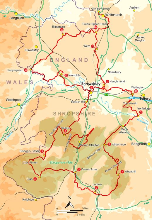 Produktbild: Walking the Shropshire Way