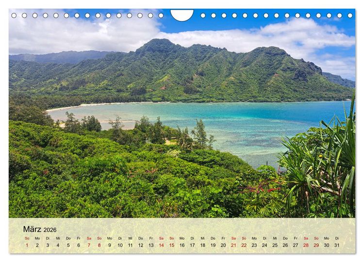 Produktbild: Hawaii - Eindr&uuml;cke von Big Island, Kauai & Oahu (Wandkalender 2026 DIN A4 quer), CALVENDO Monatskalender